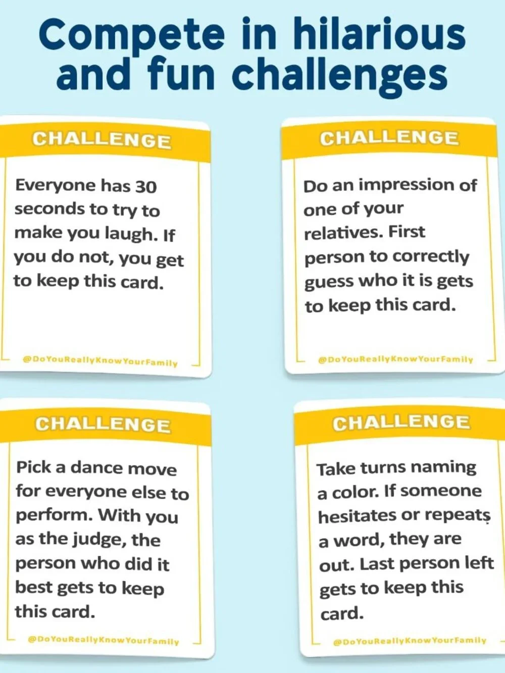 Fun Family Game for Kids, Teens and Adults | Best Family Game Night Card Board G